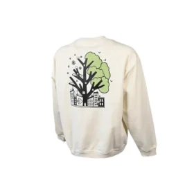 Spring Up Graphic Crew Sweatshirt (asiatische Größen) „Egret“ Spring Up Graphic Crew Sweatshirt (asiatische Größen) „Egret“