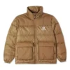 Star Chevron Daunenjacke asiatische Größen „Brown“