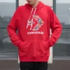Star Chevron Hoodie (asiatische Größen) „Rot“