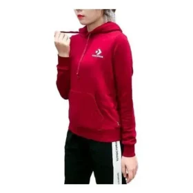 Star Chevron Pullover-Hoodie mit Stickerei, asiatische Größen „Rot“