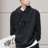 Star Hoodie asiatische Größen „Schwarz“