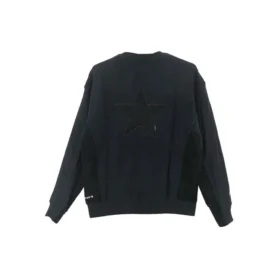 Star Sweatshirt mit Rundhalsausschnitt, asiatische Größen „Schwarz“
