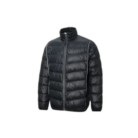 Stehkragen-Pufferjacke in leichter Ausführung, asiatische Größen, „Schwarz“