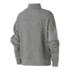 Strick-Sweatshirt mit Stehkragen, asiatische Größen „Grau“