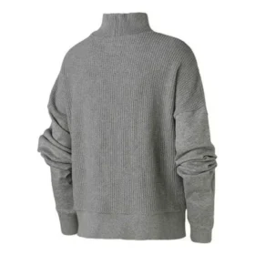 Strick-Sweatshirt mit Stehkragen, asiatische Größen „Grau“