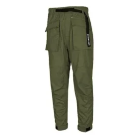 Strickhose mit mehreren Taschen für Herren, dunkelgrün