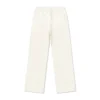 Strickhose mit offenem Saum, asiatische Größen „Egret“