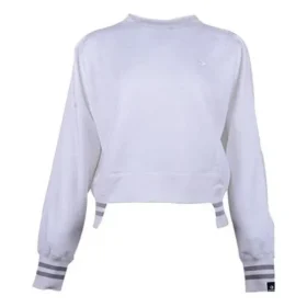 Stripe Atmungsaktiver Pullover Weiß