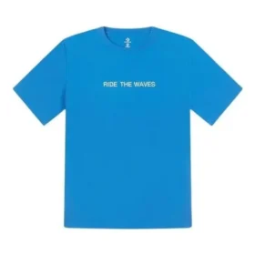 Summer Verbiage T-Shirt asiatische Größen „Blau“