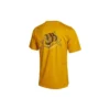 Sushi Graphic Kurzarm-T-Shirt mit Tasche – asiatische Größen „Yellow“