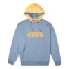 Sweatshirt mit abnehmbarer Kapuze, asiatische Größen „Lakeside Blue“