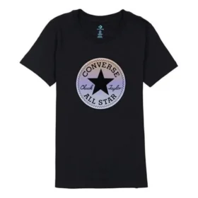 T-Shirt Chuck Taylor All Star T-Shirt asiatische Größen „Schwarz Weiß“