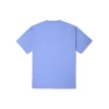 T-Shirt mit bestickter Tasche – asiatische Größen „Washed Indigo“