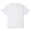 T-Shirt mit bestickter Tasche, asiatische Größen, „Weiß“