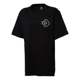 T-Shirt mit Cartoon-Logo, asiatische Größen, „Schwarz“