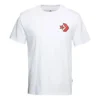 T-Shirt mit Cartoon-Logo, asiatische Größen, „Weiß“