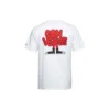 T-Shirt mit Cartoon-Logo, asiatische Größen, „Weiß“