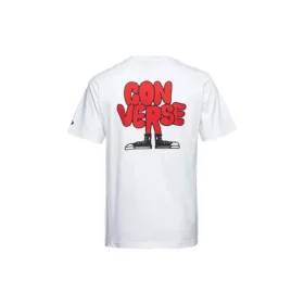 T-Shirt mit Cartoon-Logo, asiatische Größen, „Weiß“