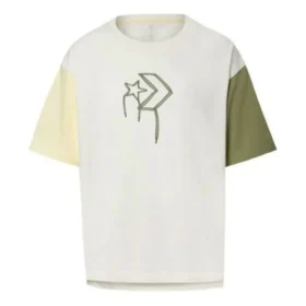 T-Shirt mit Logo-Aufdruck, asiatische Größen „Weiß-Grün“