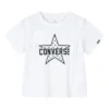 T-Shirt mit Logo-Aufdruck, asiatische Größen, „Weiß Schwarz“