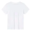 T-Shirt mit Logo-Aufdruck, asiatische Größen, „Weiß Schwarz“