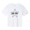 T-Shirt mit Logo-Aufdruck, asiatische Größen „White Black“