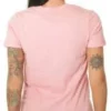 T-Shirt mit Logo vorne in der Mitte, asiatische Größen „Pink White“