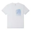 T-Shirt mit Reißverschlusstasche, asiatische Größen „Weiß“