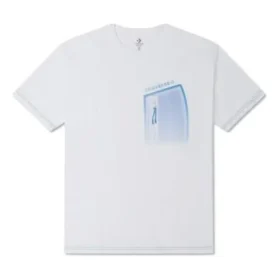 T-Shirt mit Reißverschlusstasche, asiatische Größen „Weiß“