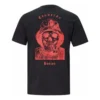 T-Shirt mit Totenkopf-Motiv, asiatische Größen „Schwarz“