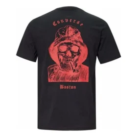 T-Shirt mit Totenkopf-Motiv, asiatische Größen „Schwarz“