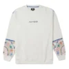 Tapesty Rundhals-Sweatshirt, asiatische Größen „Weiß“