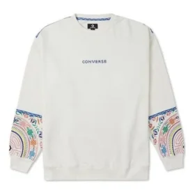 Tapesty Rundhals-Sweatshirt, asiatische Größen „Weiß“