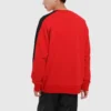 Track Taping Sweatshirt mit Rundhalsausschnitt, asiatische Größen, „Rot“