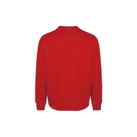 Unisex-Sweatshirt mit Rundhalsausschnitt und Logo-Aufdruck, rot