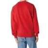 Unisex-Sweatshirt mit Rundhalsausschnitt und Logo-Aufdruck, rot