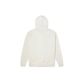 Utility-Fleece-Hoodie aus French Terry mit durchgehendem Reißverschluss, asiatische Größen „Weiß“