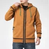 UTILITY FULL ZIP Hoodie (asiatische Größen) „Dark Soba Brown“