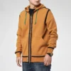 UTILITY FULL ZIP Hoodie (asiatische Größen) „Dark Soba Brown“