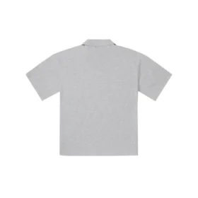 Waffel-Poloshirt, asiatische Größen, „Grau“