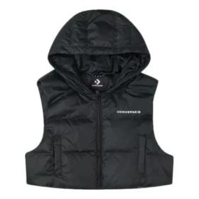 Wandelbare lange Daunenjacke in asiatischen Größen „Schwarz“