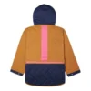 Wandelbares Hoodie-Kleid, asiatische Größen „Navy Tan“