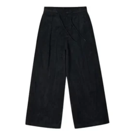 Weit geschnittene Cordhose, asiatische Größen „Schwarz“