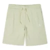 WEITER ZU Fleece-Shorts mit gesticktem Stern-Chevron-Muster, Standard-Passform, asiatische Größen „Grün“