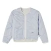 Wendbare einfarbige Sport-Kapuzenbekleidung ohne Kapuze, gefüttert, milchweiß