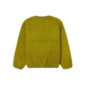 Wendbare Fleece-Jacke mit Stay Warm-Logo, grün
