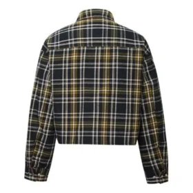 Wendbare Jacke im Hemdstil, asiatische Größen „Schwarz-Grau“