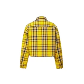 Wendbare Karo-Jacke in asiatischen Größen „Gelb“