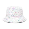 Wendbarer Bucket Hat mit Farbspritzern „Weiß“