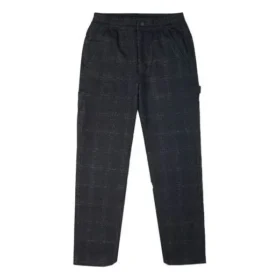 Woll-Carpenter-Hose Karomuster Asiatische Größen „Black“